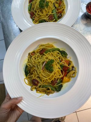 Green Thai Pasta~ at Miss Green - Dunhua in Taipei