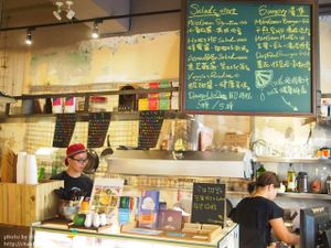 kitchen at Miss Green - Dunhua in Taipei