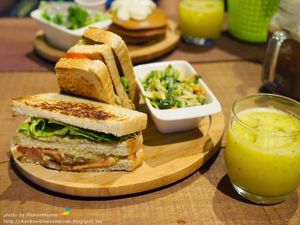 vegan avocado sandwich at Miss Green - Dunhua in Taipei