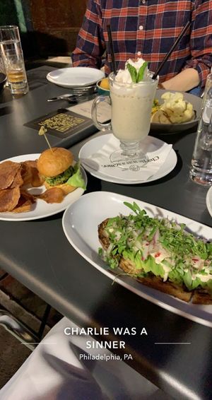 Their vegan milkshake is AMAZING! Can be made with or without alcohol, either way will change your life 🙌🏼   at Charlie Was a Sinner in Philadelphia