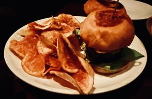 Zucchini 'Crabcake' Slider  at Charlie Was a Sinner in Philadelphia