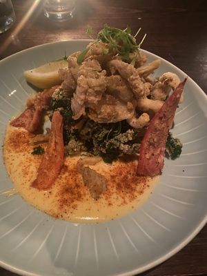 Mushroom “calamari"  at Charlie Was a Sinner in Philadelphia