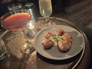 Artichoke Frites (unfortunately didn’t taste like anything-maybe they firgitnsm  at Charlie Was a Sinner in Philadelphia