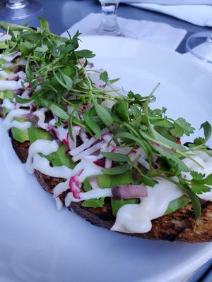 Avocado toast at Charlie Was a Sinner in Philadelphia