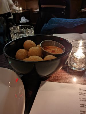 Potato croquettes at Charlie Was a Sinner in Philadelphia