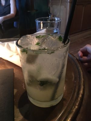 basil fennel lemon soda mocktail at Charlie Was a Sinner in Philadelphia