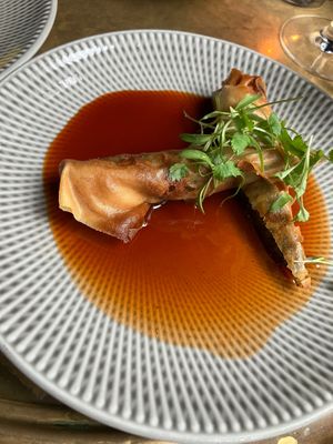 Crispy crab spring roll at Charlie Was a Sinner in Philadelphia