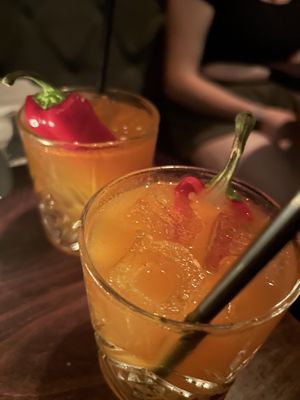 Spicy cocktails!  at Charlie Was a Sinner in Philadelphia