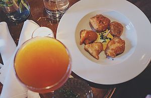 The Artichoke frites! Like crispy, buttery vegan chicken nuggets. Amazingly delicious!

Check out our vegan YouTube channel to see our Charlie was a sinner episode! ➡️ https://youtube.com/channel/UCQ3ffXtIrXm3AkvsqUYRFbg

Check out our Instagram for more photos! ➡️ instagram.com/guided.by.veggies at Charlie Was a Sinner in Philadelphia