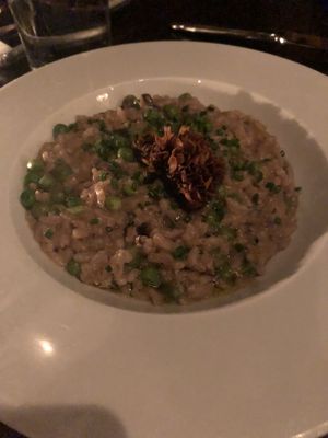 Mushroom risotto  at Charlie Was a Sinner in Philadelphia