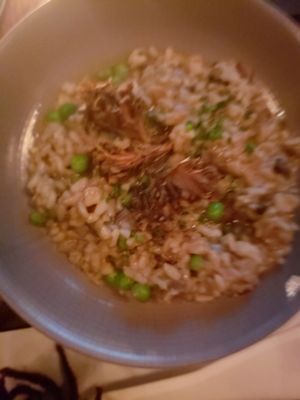 Mushroom risotto at Charlie Was a Sinner in Philadelphia