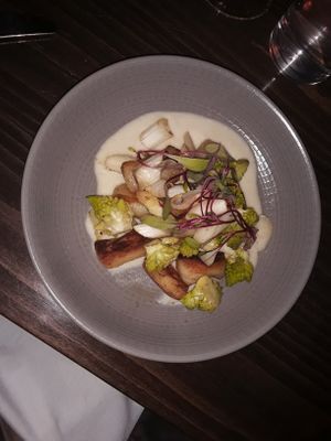 Gnocchi with a sweet corn puree! MY FAV at Charlie Was a Sinner in Philadelphia
