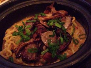 Mushroom Dan Dan noodles at V Street in Philadelphia