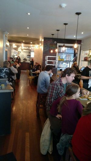 Bar seating at V Street in Philadelphia