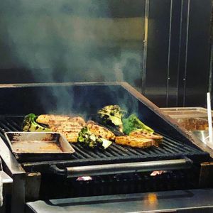 On the grill at V Street in Philadelphia