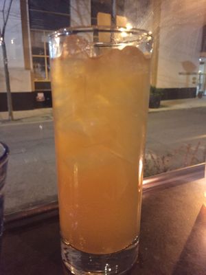 Orange kombucha  at V Street in Philadelphia