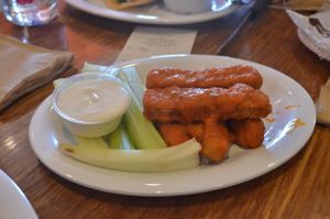 Buffalo Wings (tasty and just a bit spicy) at Veggie Grill in Mountain View