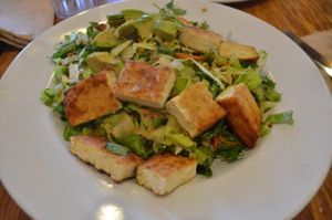 Summer Special CRISPY GRAINS
AND GREENS BOWL (good but not the best, crispy tofu was quite good) at Veggie Grill in Mountain View