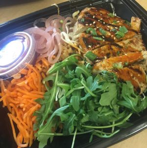 Seoul bowl w chick'n  at Veggie Grill in Mountain View