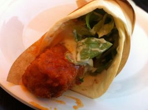 The mini Buffalo Wrap - one of my favorite options!  at Veggie Grill in Mountain View