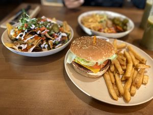 Beyond burger at Veggie Grill in Mountain View