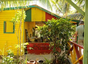 from the side at One Stone Ital Shack in St Johns