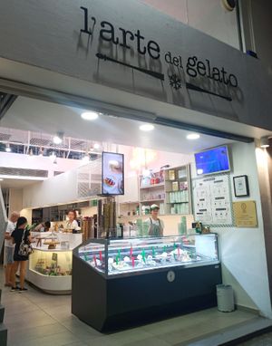 Vegan options at L'arte del Gelato in New York