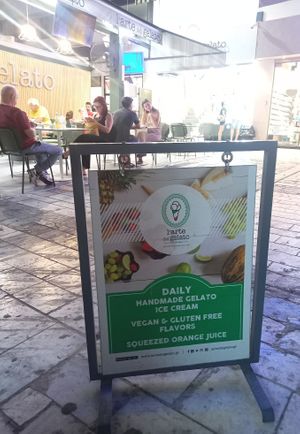 Vegan & Gluten free options at L'arte del Gelato in New York