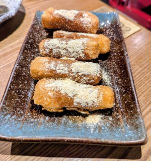 Deep Fried Sticky Rice Cake Strip With Brown Sugar Syrup at Kuānzhǎi Xiàng Noodle Alley - 宽窄巷 Noodle Alley in England