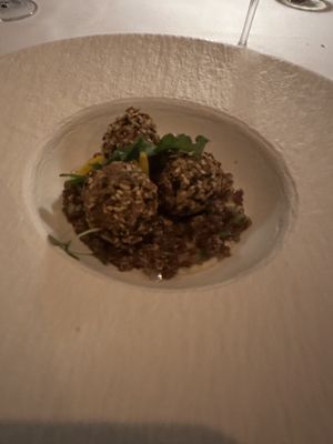 Chickpea falafel   at The Spa at Lake House in Daylesford