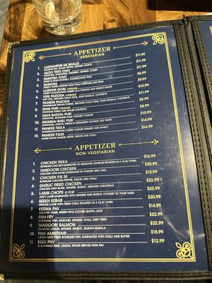 Appetizers - Vegetarian menu is separate  at Angel in New York