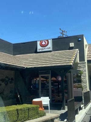 Upon Arrival - Smaller Location - Drive Thru Available w/Outdoor Seatingg  at Yogurt Mill in Modesto
