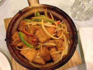 tofu dish at Lotus Vietnamese Cuisine in Duluth