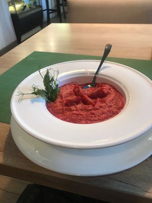 Borscht - vegan and gluten free at Zelen in Odessa