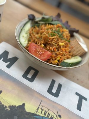 Vegan Biryani bowl  at Foodhall MOUT in Noord-holland