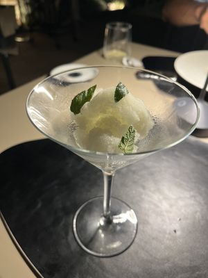 6. lime granita   at Terracrua Restaurant in Sardegna