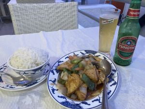 Tofu in hot sauce  at Dynasty in Lagos