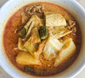 Curry noodle at Sam Veggie Noodle Breakfast in Kuching