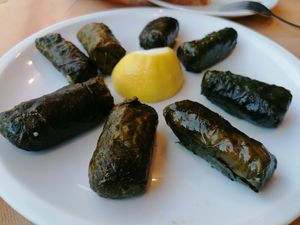 Stuff vine leaves at Taverna Gardenia in καστράκι