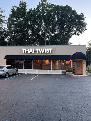 Outside in front   at Thai Twist Noodle House in Raleigh