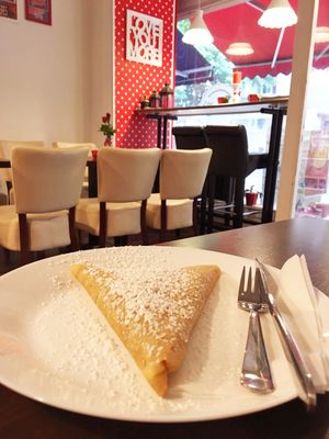 Vegan nutella Crêpe at Roka Bell Eis Cafe and Creperie in Berlin