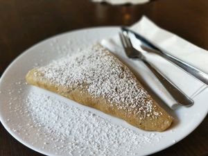 vegan nutella crepe at Roka Bell Eis Cafe and Creperie in Berlin