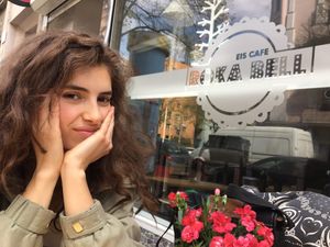 Outside the cafe. at Roka Bell Eis Cafe and Creperie in Berlin