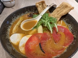 Tomato soy milk ramenn  at Root Ramen 知初拉麵 in Taipei