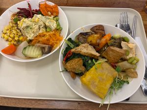 My savory plates at VEGANala 旭穗蔬食 in Taipei