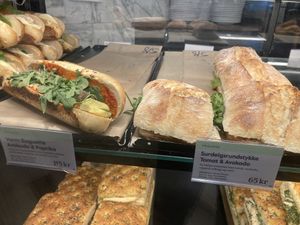 vegan options  at Espresso House in Steinkjer