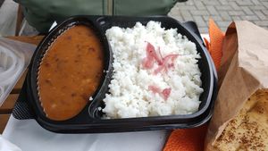 Rice and beans: WOW at Healthy Junk Food Corner 888 in Greater Skopje