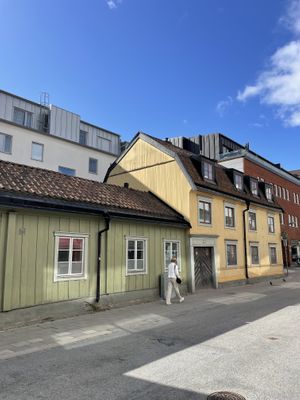 View from the terrace  at Centralkonditoriet in Uppsala Län