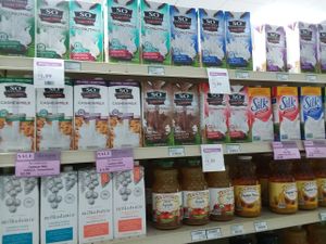 Plant milks  at For Goodness Sake in Naples