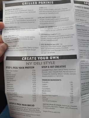 Menu at Ithaca Bakery - Meadow St in Ithaca